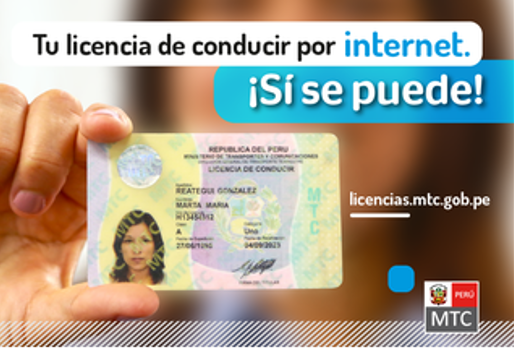 Licencia por internet mtc gm